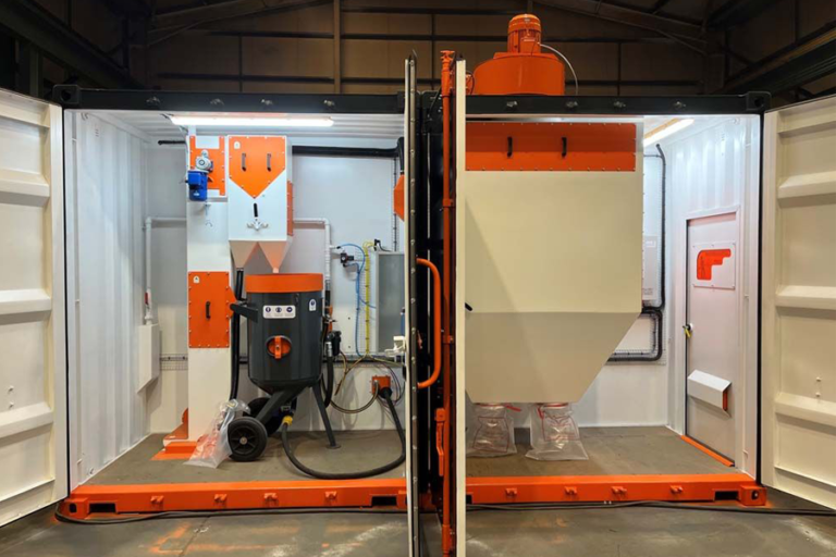 shipping-container-砂料blasting-room-booth-custom-design-build22