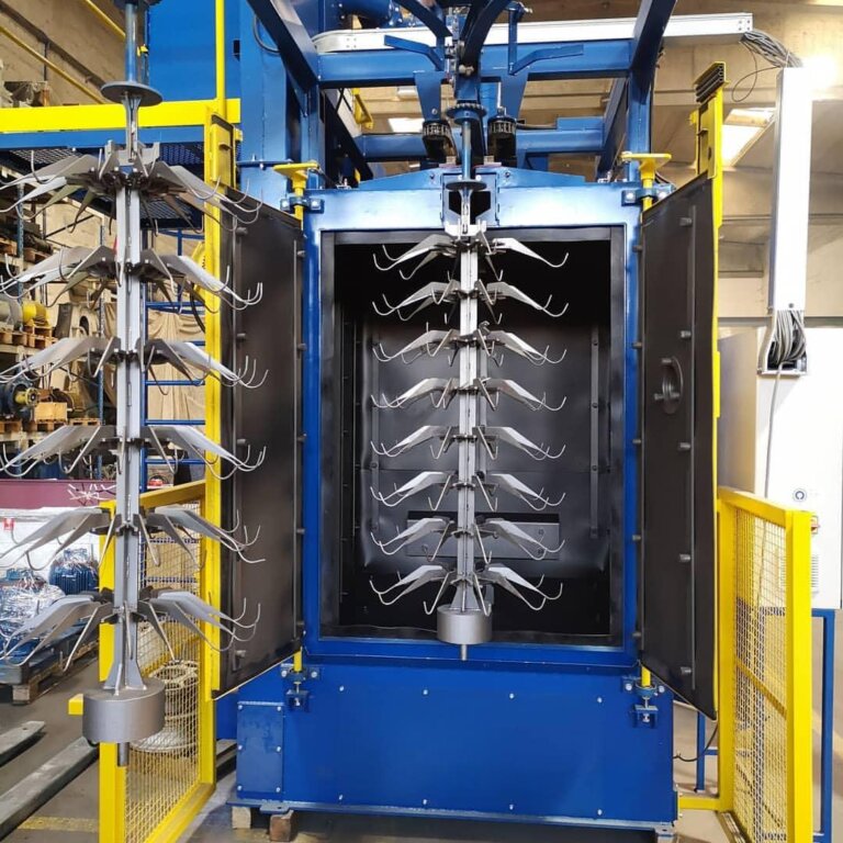 Disa-hook shot-blast-machine