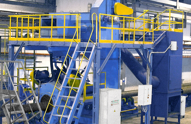 Steel-pipe-shot-blasting-machine